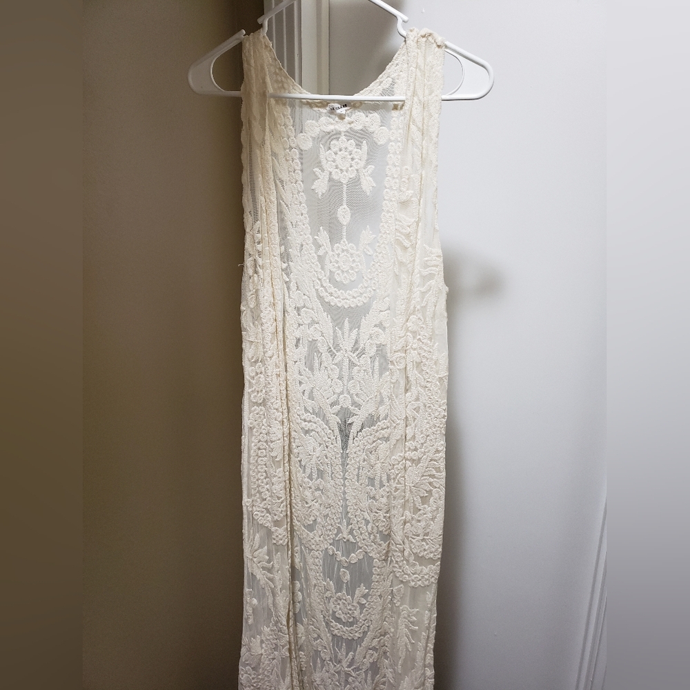En Creme duster vest